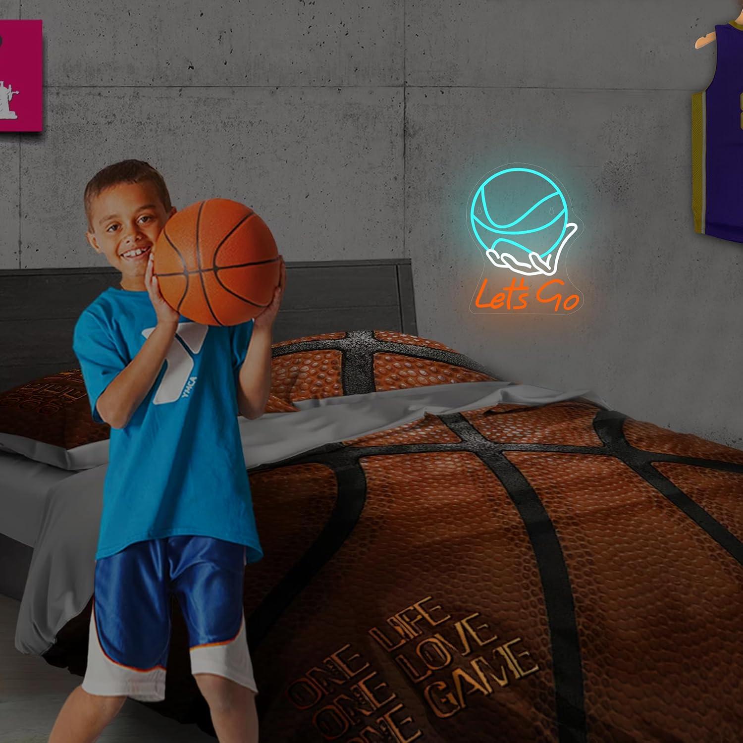 Let's Go Basketball Neon Sign  - Lighting Decoration Ideas recension och pris