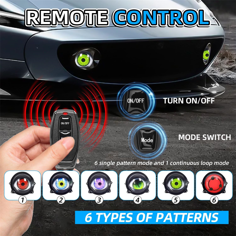  6-Mode Led Dynamic Devil Eye - Lighting Decoration Ideas recension och pris