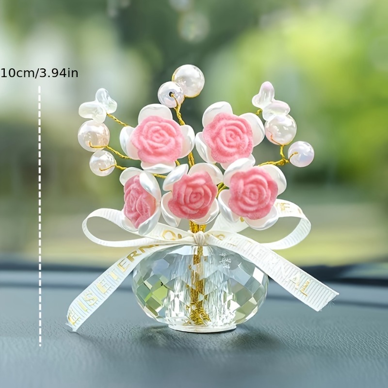 1PC Crystal Glass Rose Dashboa - Lighting Mcqueen Bedroom Decor recension och pris