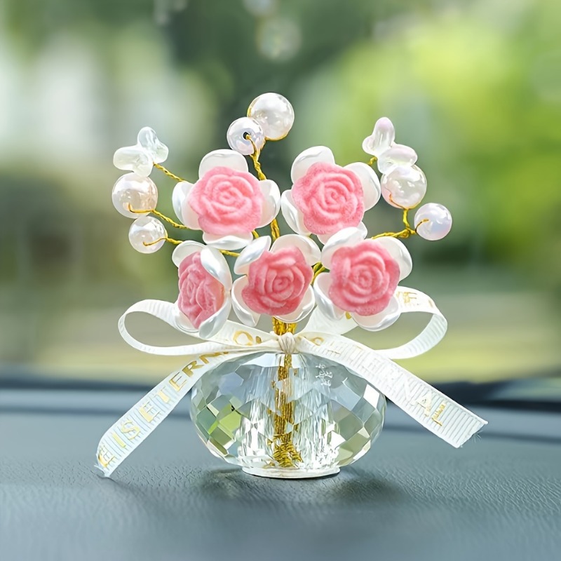 1PC Crystal Glass Rose Dashboa - Lighting Mcqueen Bedroom Decor recension och pris