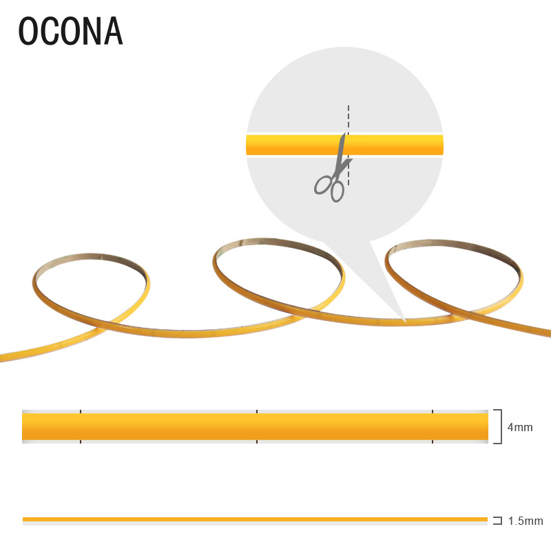 4mm Narrow COB LED Strip Light - Lighting Mcqueen Bedroom Decor recension och pris
