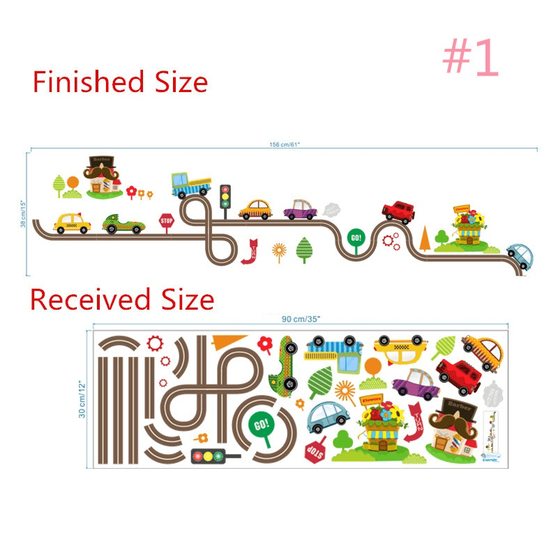 2Pcs/Lot Cartoon Cars Highway  - Lighting Mcqueen Bedroom Decor recension och pris